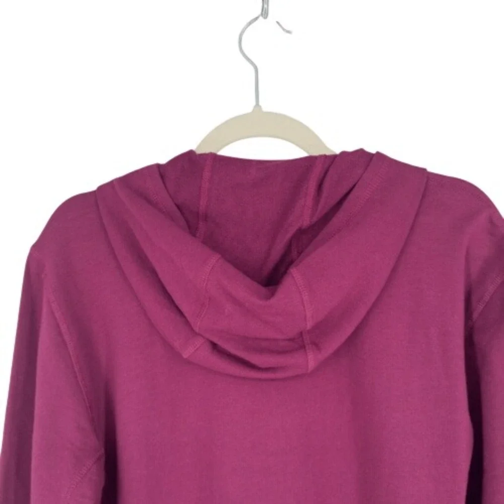 The‎ North Face Terry Hoodie Port Red Pullover Sweatshirt Men's Large